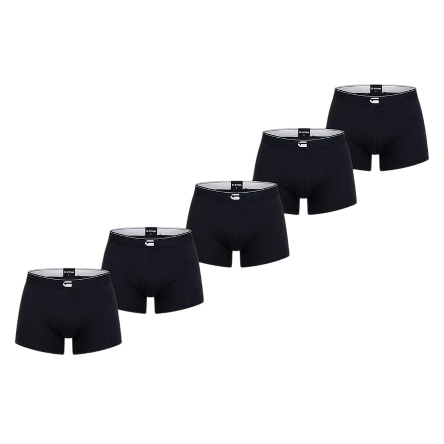 Black - Front - G-Star Mens Summit Boxer Briefs (Pack of 5)