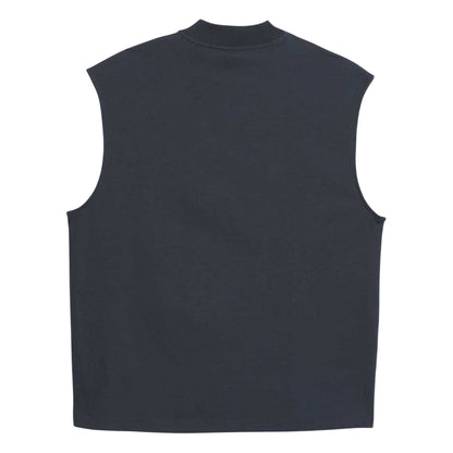 Navy - Back - Adidas Unisex Adult Adi Cotton Basketball Tank Top