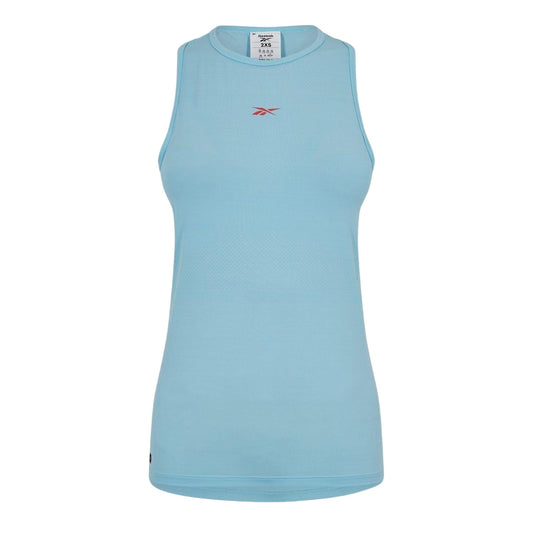 Light Blue - Front - Reebok Womens-Ladies Les Mills Activchill Tank Top