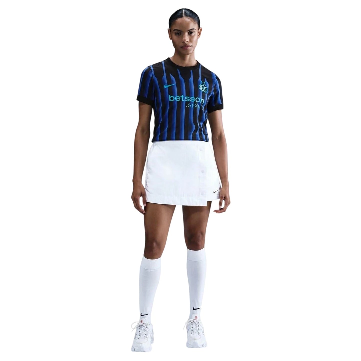 Blue-Black - Side - Inter Milan FC Womens-Ladies 2025 2026 Nike Football Shirt