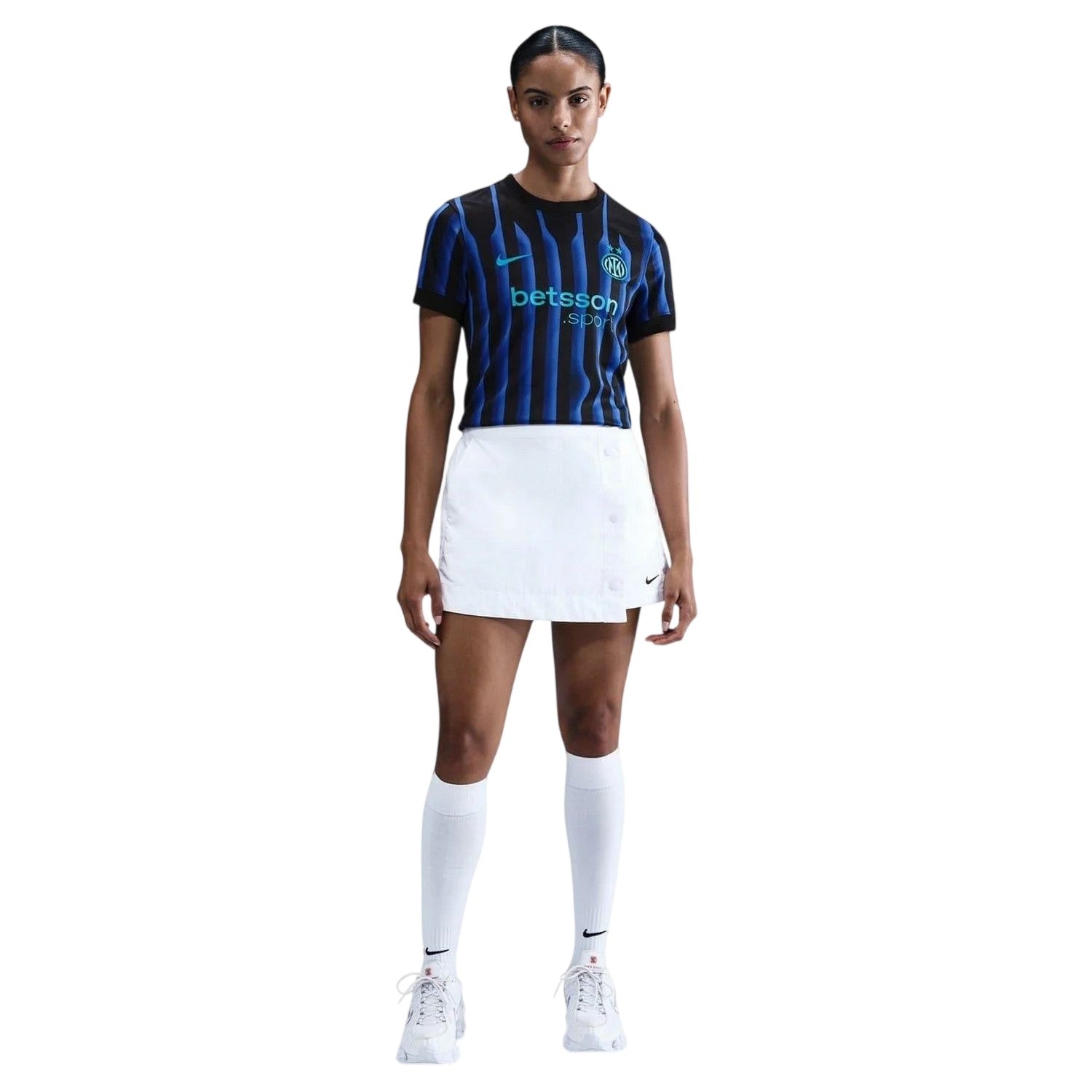 Blue-Black - Side - Inter Milan FC Womens-Ladies 2025 2026 Nike Football Shirt