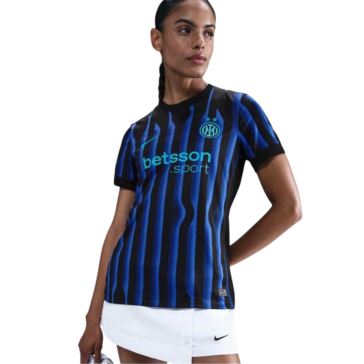 Blue-Black - Front - Inter Milan FC Womens-Ladies 2025 2026 Nike Football Shirt