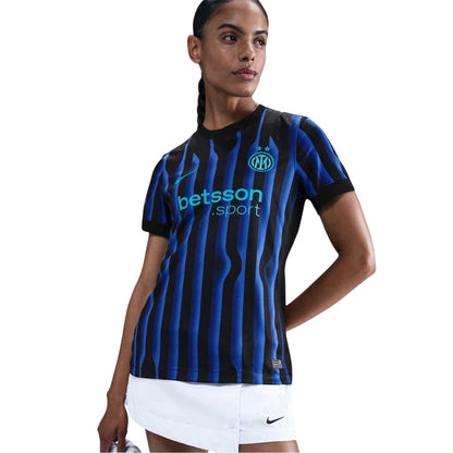 Blue-Black - Front - Inter Milan FC Womens-Ladies 2025 2026 Nike Football Shirt