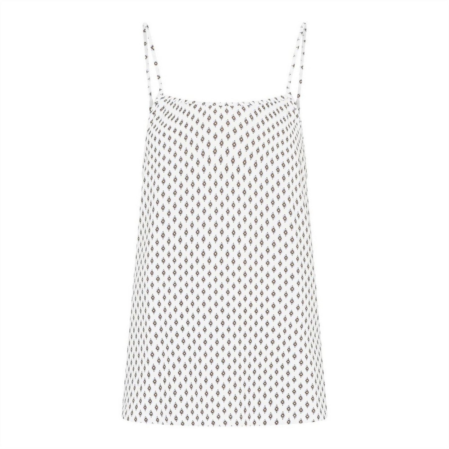Snow White - Front - CCDK Copenhagen Womens-Ladies Kendall Geometric Pyjama Top