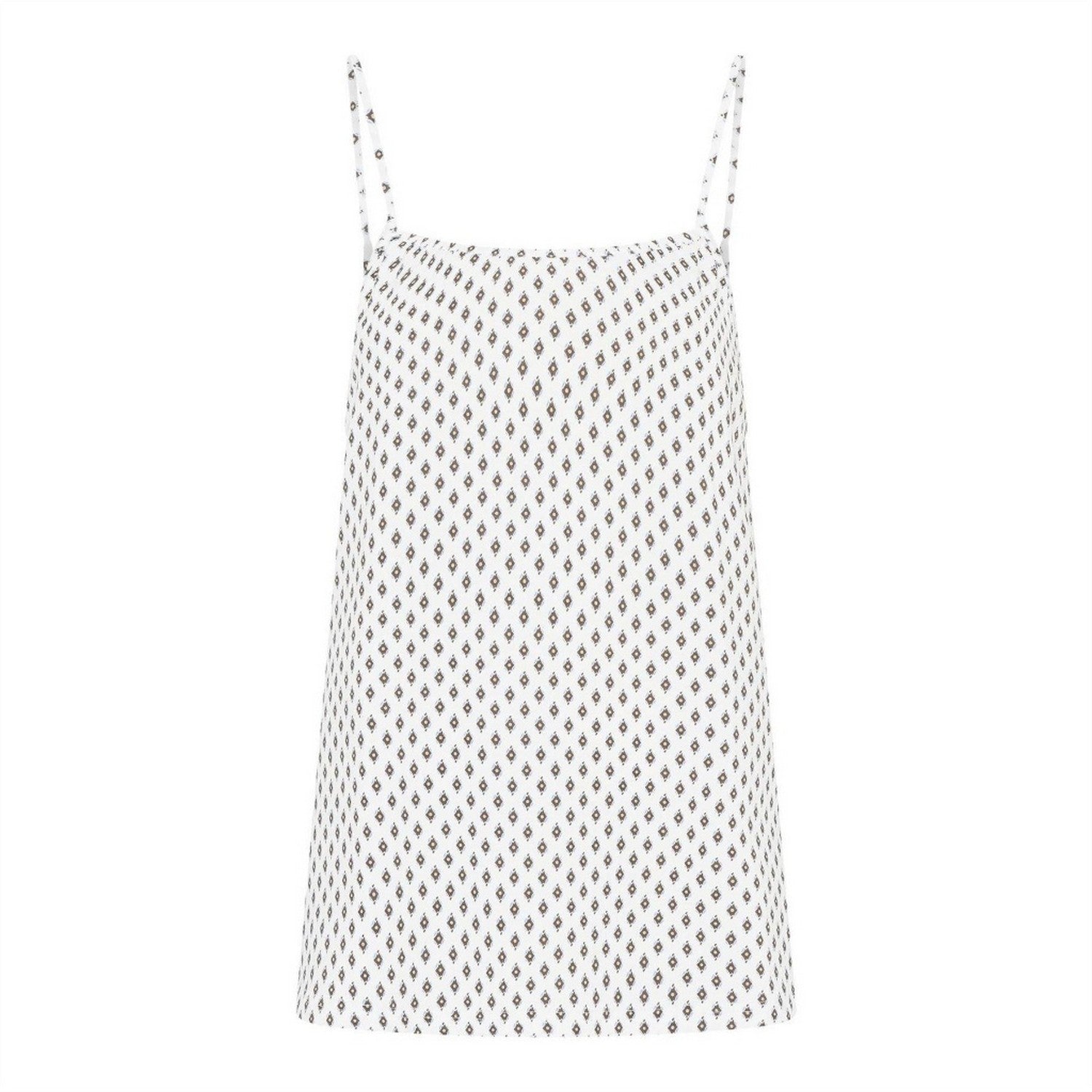 Snow White - Front - CCDK Copenhagen Womens-Ladies Kendall Geometric Pyjama Top