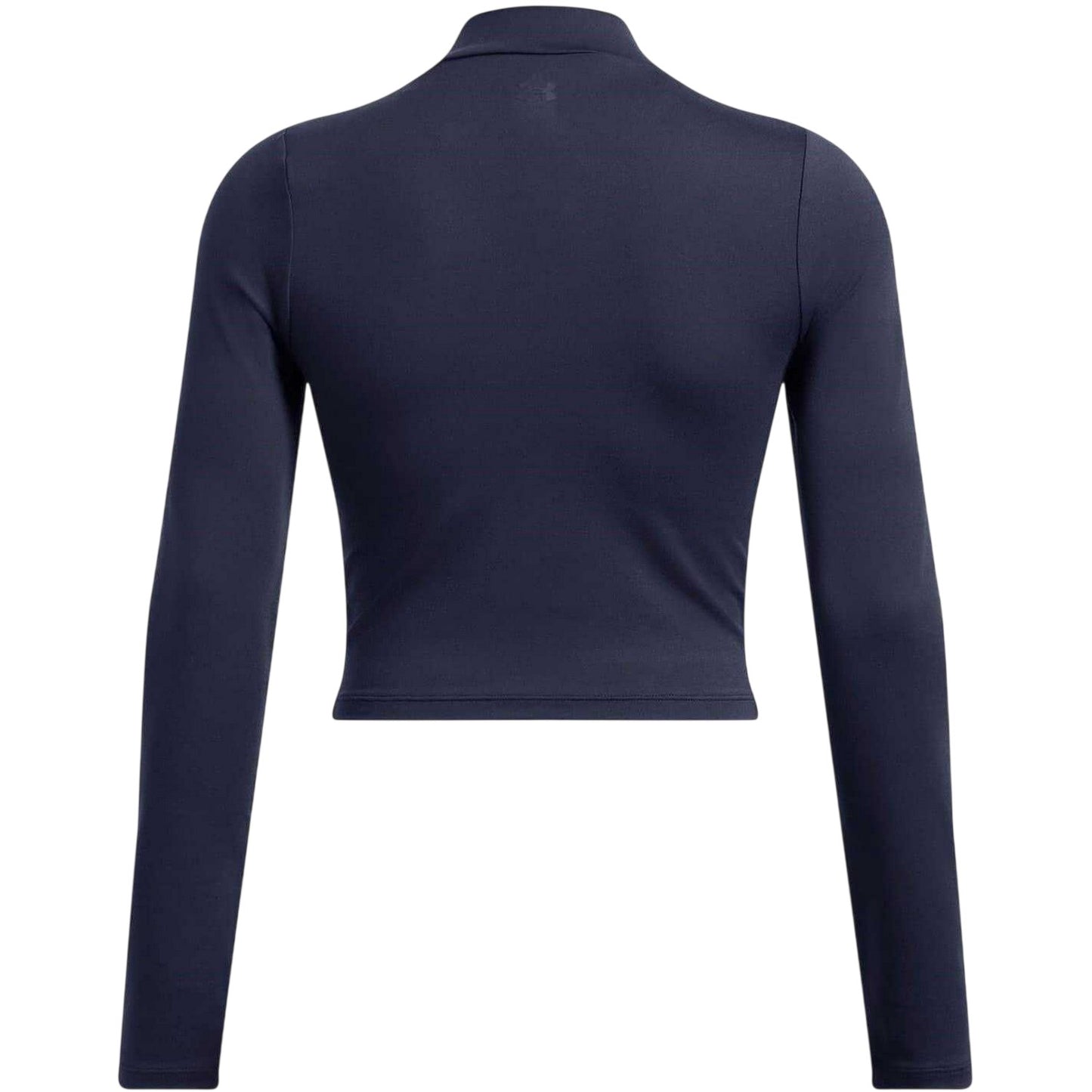 Blue - Back - Under Armour Womens-Ladies Meridian Mock Neck Slim T-Shirt