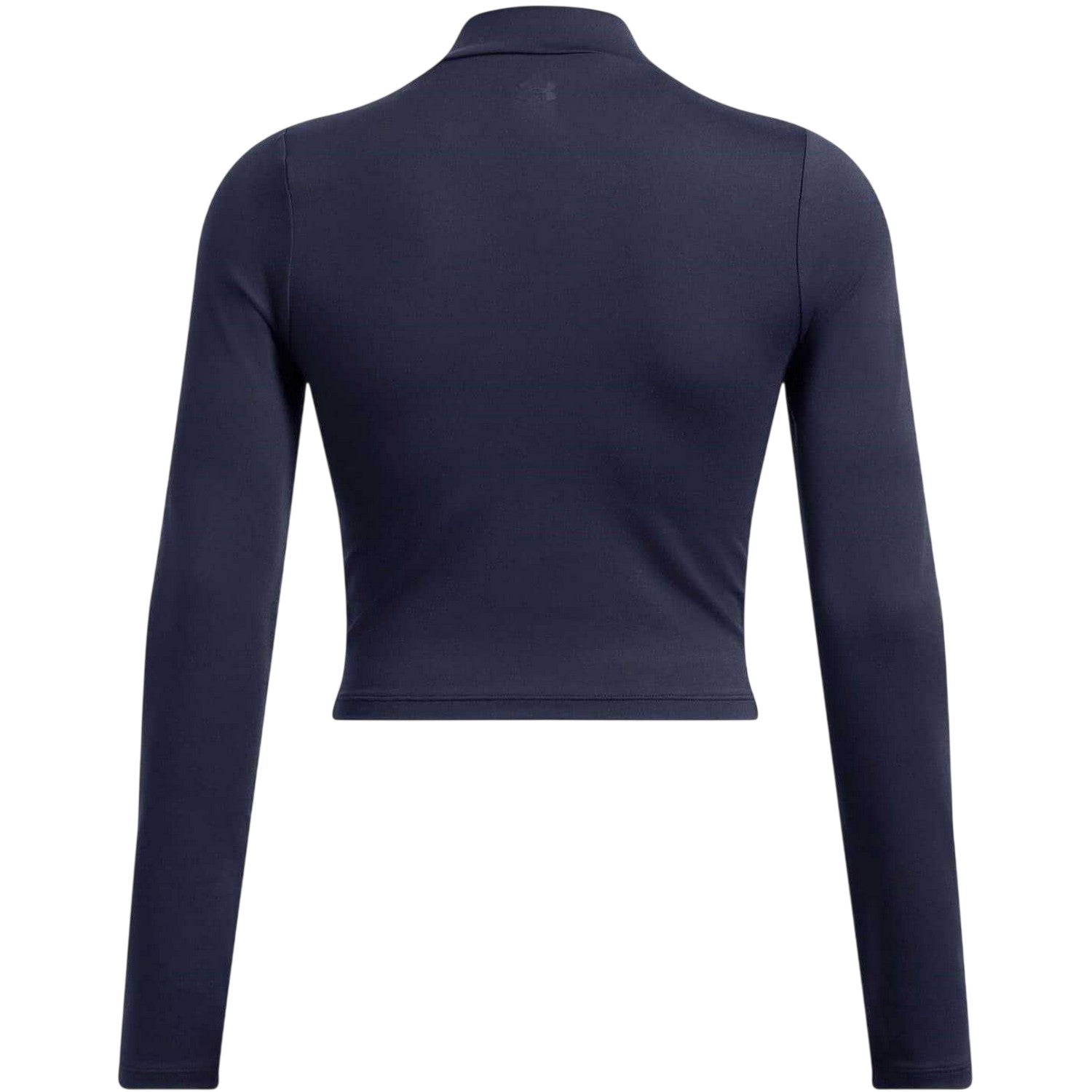 Blue - Back - Under Armour Womens-Ladies Meridian Mock Neck Slim T-Shirt