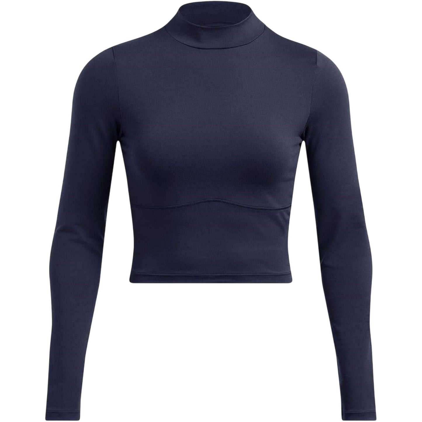 Blue - Front - Under Armour Womens-Ladies Meridian Mock Neck Slim T-Shirt
