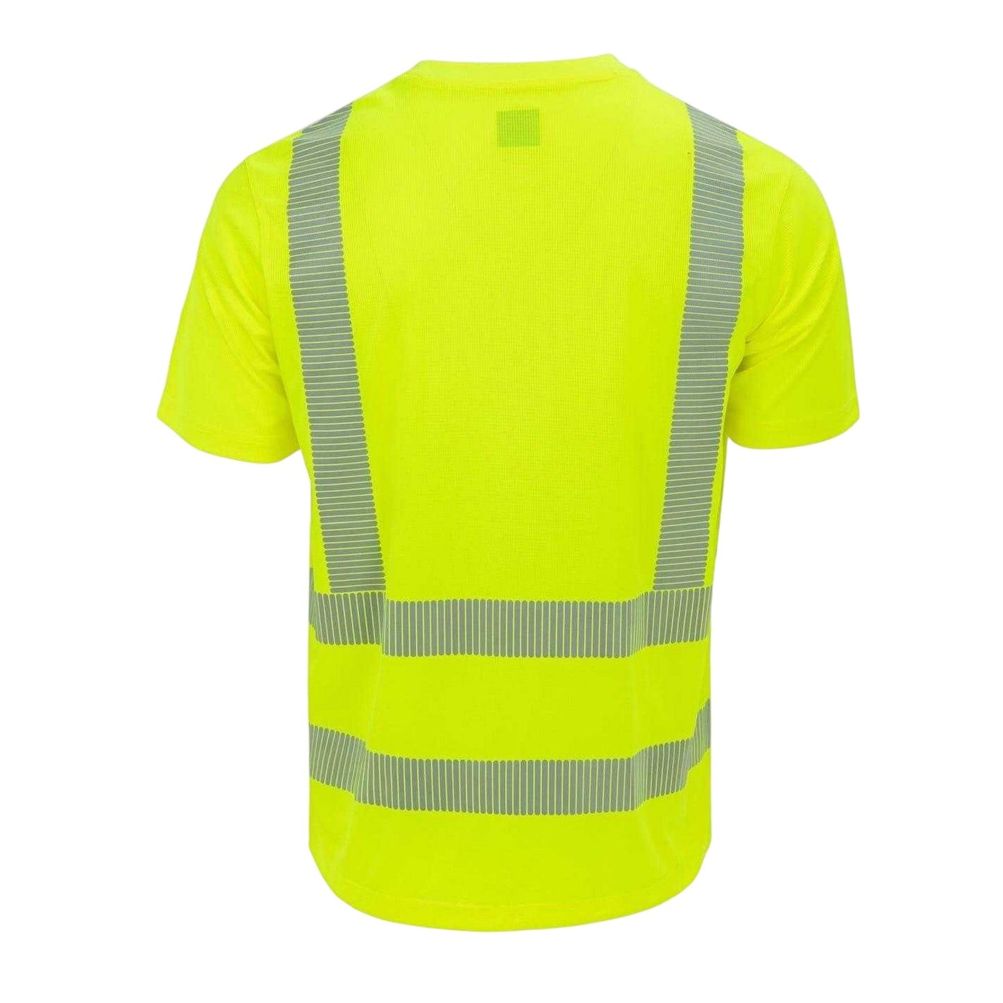 Yellow - Back - Dunlop Mens Lightweight Hi-Vis T-Shirt