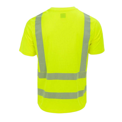 Yellow - Back - Dunlop Mens Lightweight Hi-Vis T-Shirt