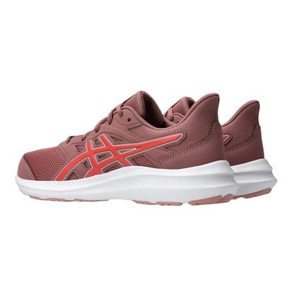 Red-Pink - Back - Asics Childrens-Kids Jolt 4 Running Trainers