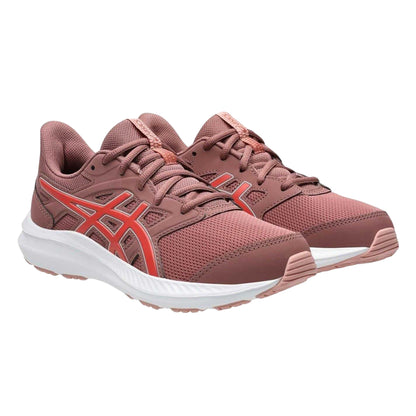 Red-Pink - Side - Asics Childrens-Kids Jolt 4 Running Trainers