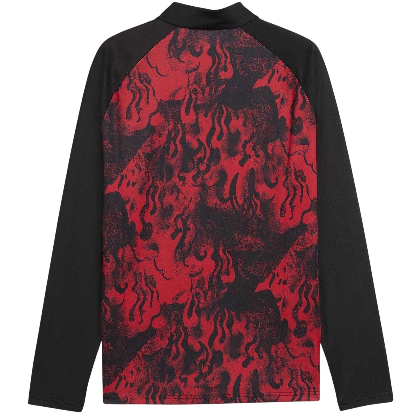 Red-Black - Back - AC Milan Mens 2025 2026 Puma Long-Sleeved Drill Top