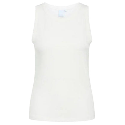 Snow White - Front - CCDK Copenhagen Womens-Ladies Anja Plain Sleeveless Tank Top
