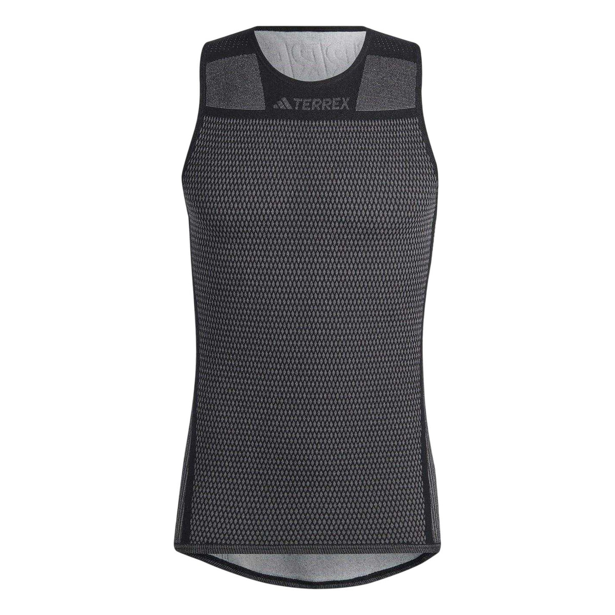 Black-White - Front - Adidas Mens Terrex Sleeveless Tank Top