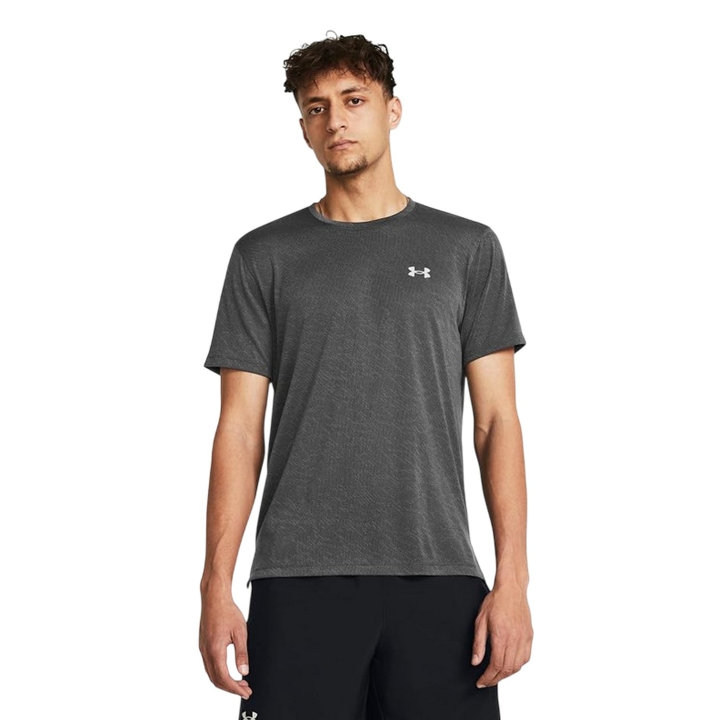 Castle Rock Grey - Side - Under Armour Mens Launch T-Shirt