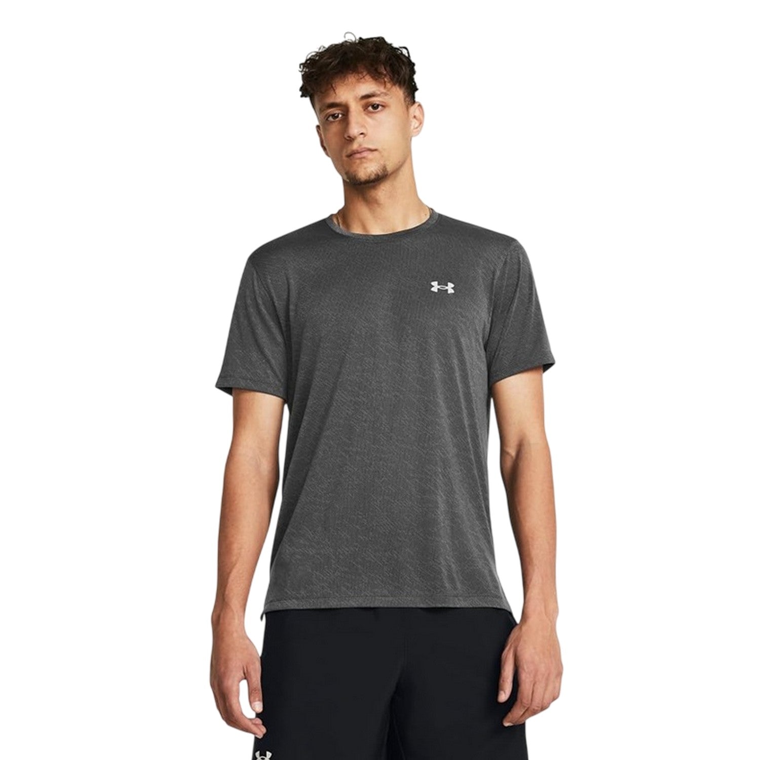 Castle Rock Grey - Side - Under Armour Mens Launch T-Shirt