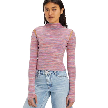 Pink - Lifestyle - Levis Womens-Ladies Jupiter Cable Knit Jumper