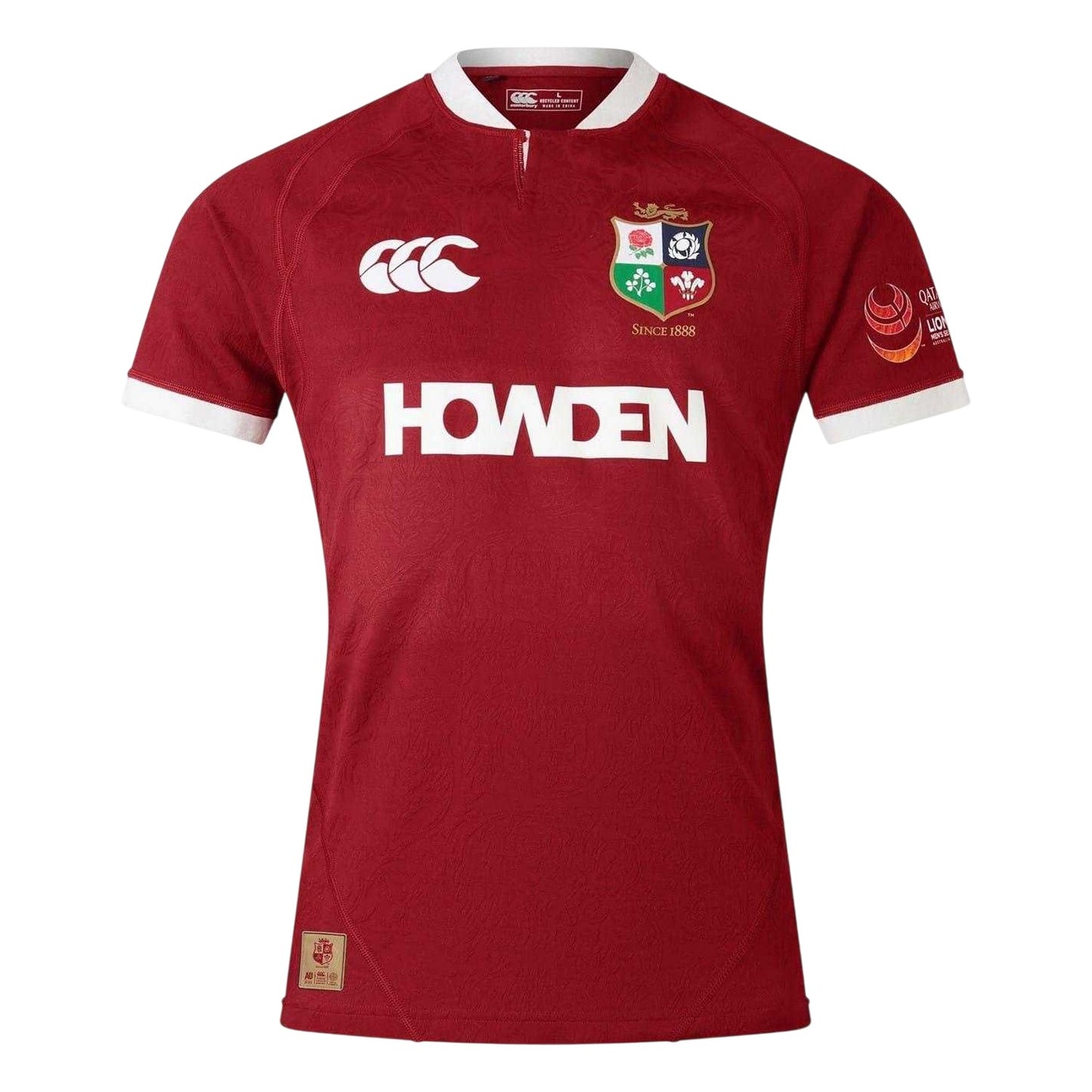 Red Dahlia - Front - Canterbury Mens 2025 British & Irish Lions Rugby Jersey