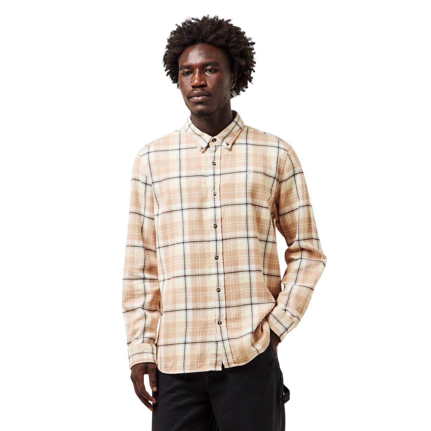 Angora - Side - Timberland Mens Checked Casual Button-Down Shirt