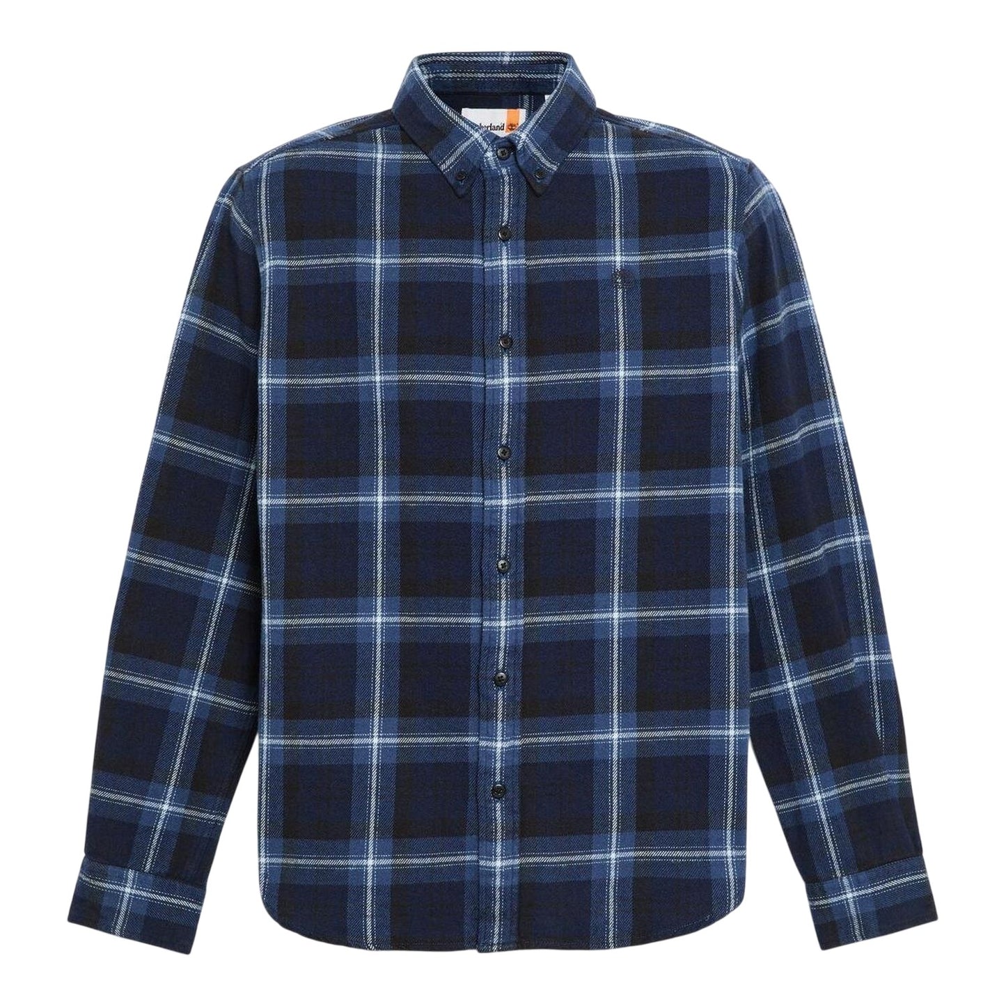 Peacoat - Front - Timberland Mens Checked Casual Button-Down Shirt