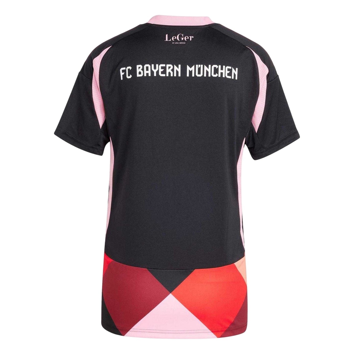 Black - Back - FC Bayern Munich Womens-Ladies Adidas Short-Sleeved Jersey