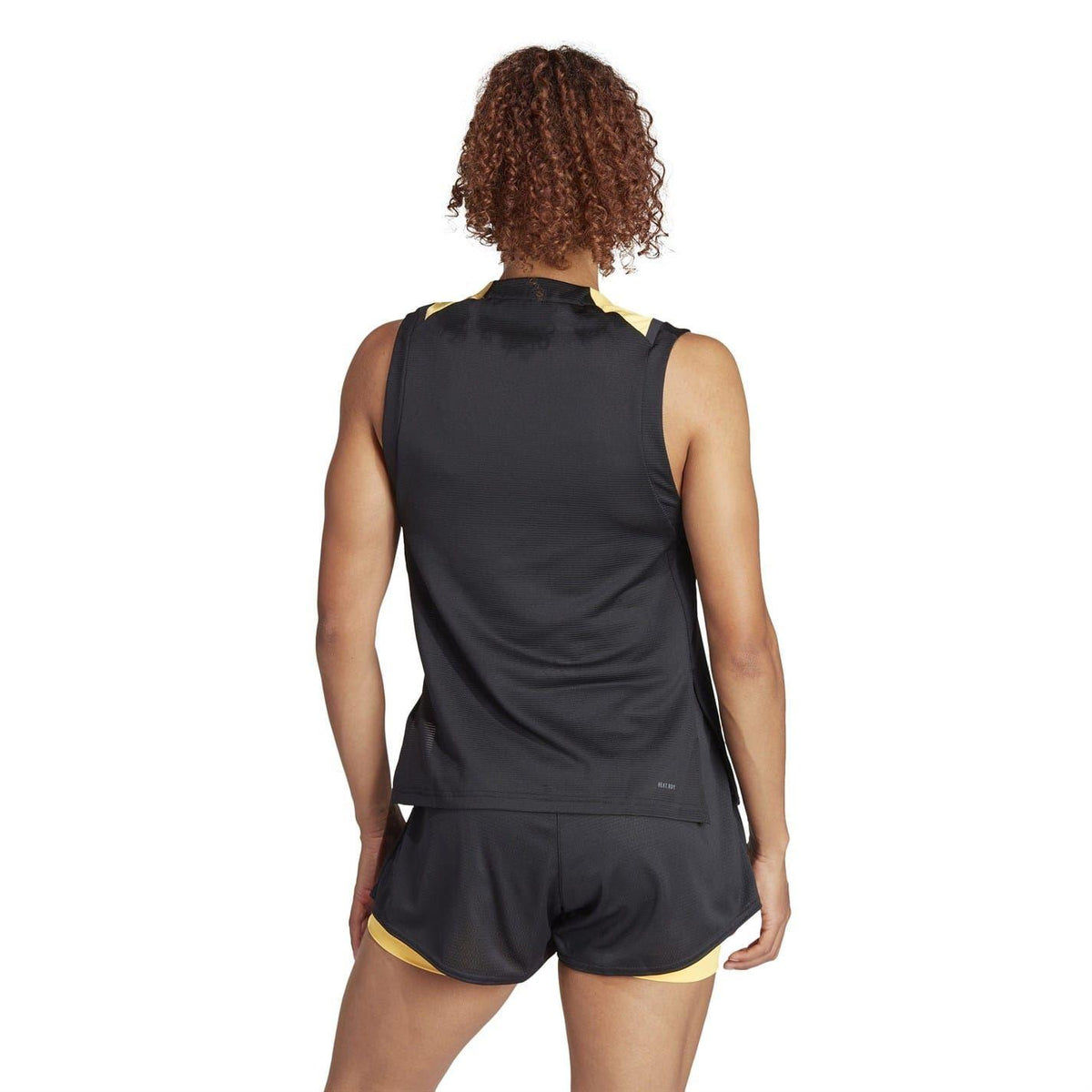 White-Black-Orange - Back - Adidas Womens-Ladies Regular Sleeveless Tank Top