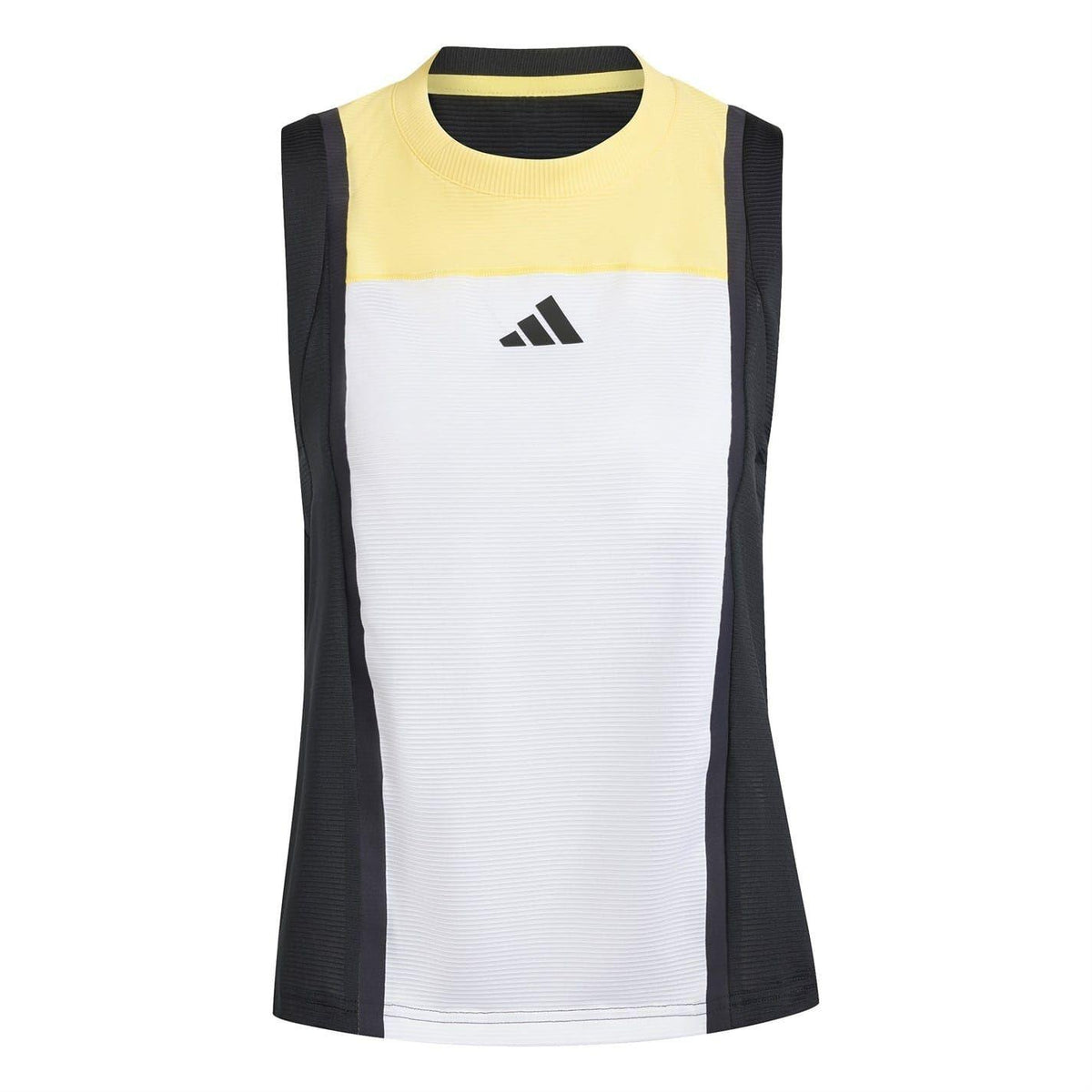 White-Black-Orange - Front - Adidas Womens-Ladies Regular Sleeveless Tank Top