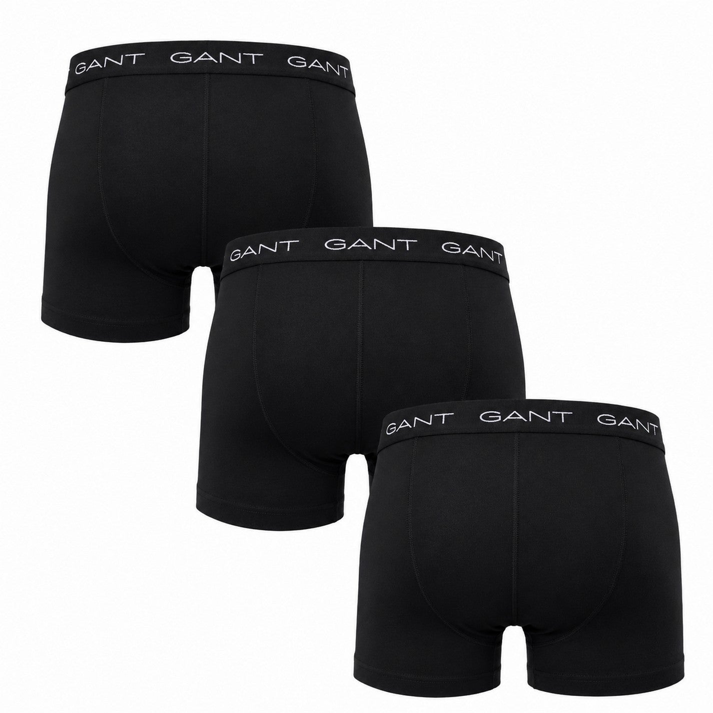 Blue - Back - Gant Mens Cotton Blend Boxer Shorts (Pack of 3)