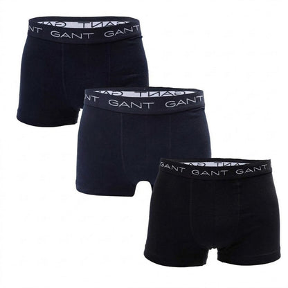 Blue - Front - Gant Mens Cotton Blend Boxer Shorts (Pack of 3)