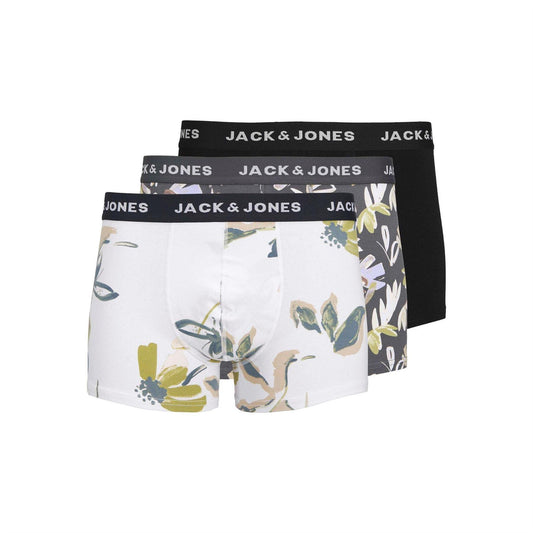 Iron Gate - Front - Jack And Jones Mens Abstract Boxer Shorts (Pack of 3)