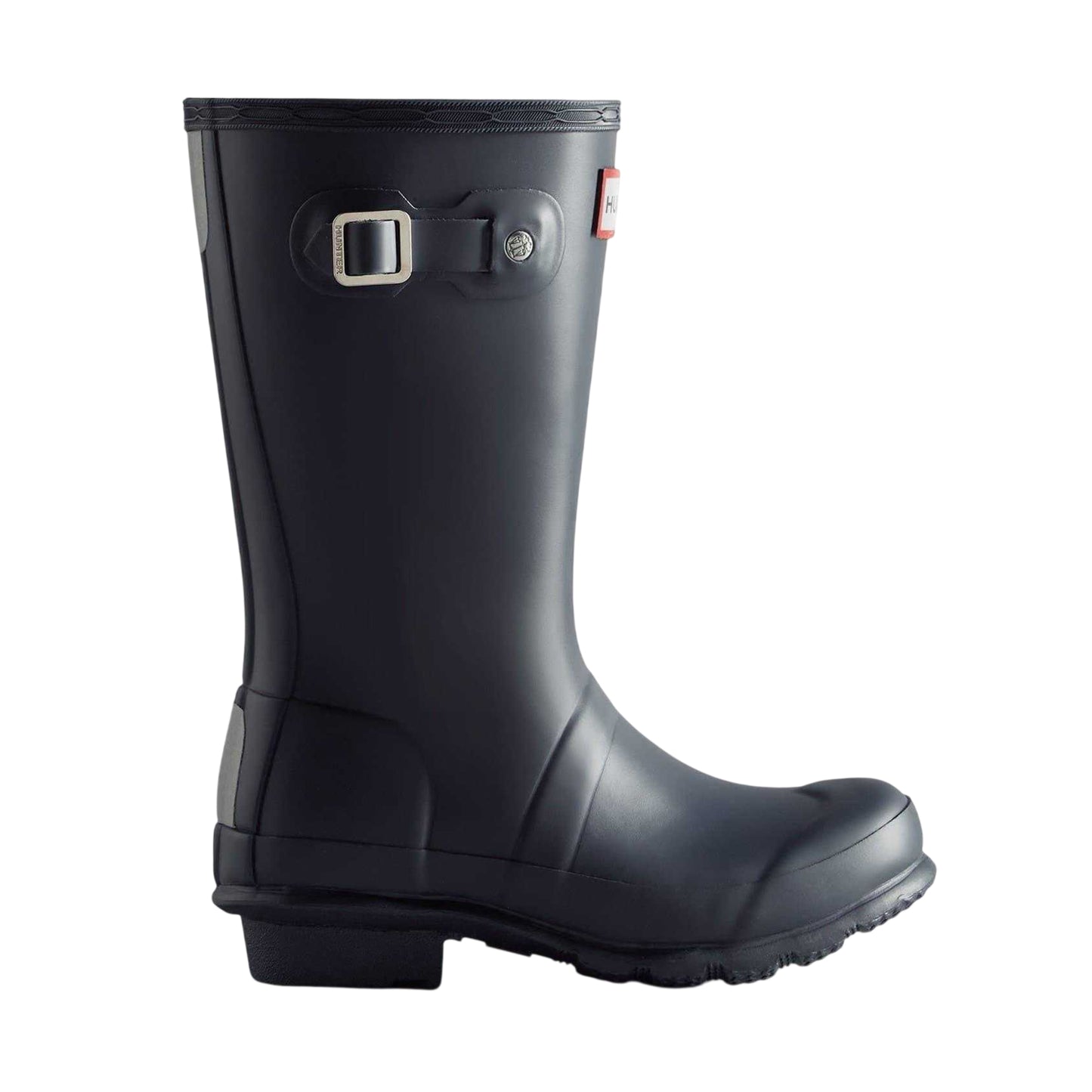 Navy - Front - Hunter Childrens-Kids Original Waterproof Low Heel Wellington Boots