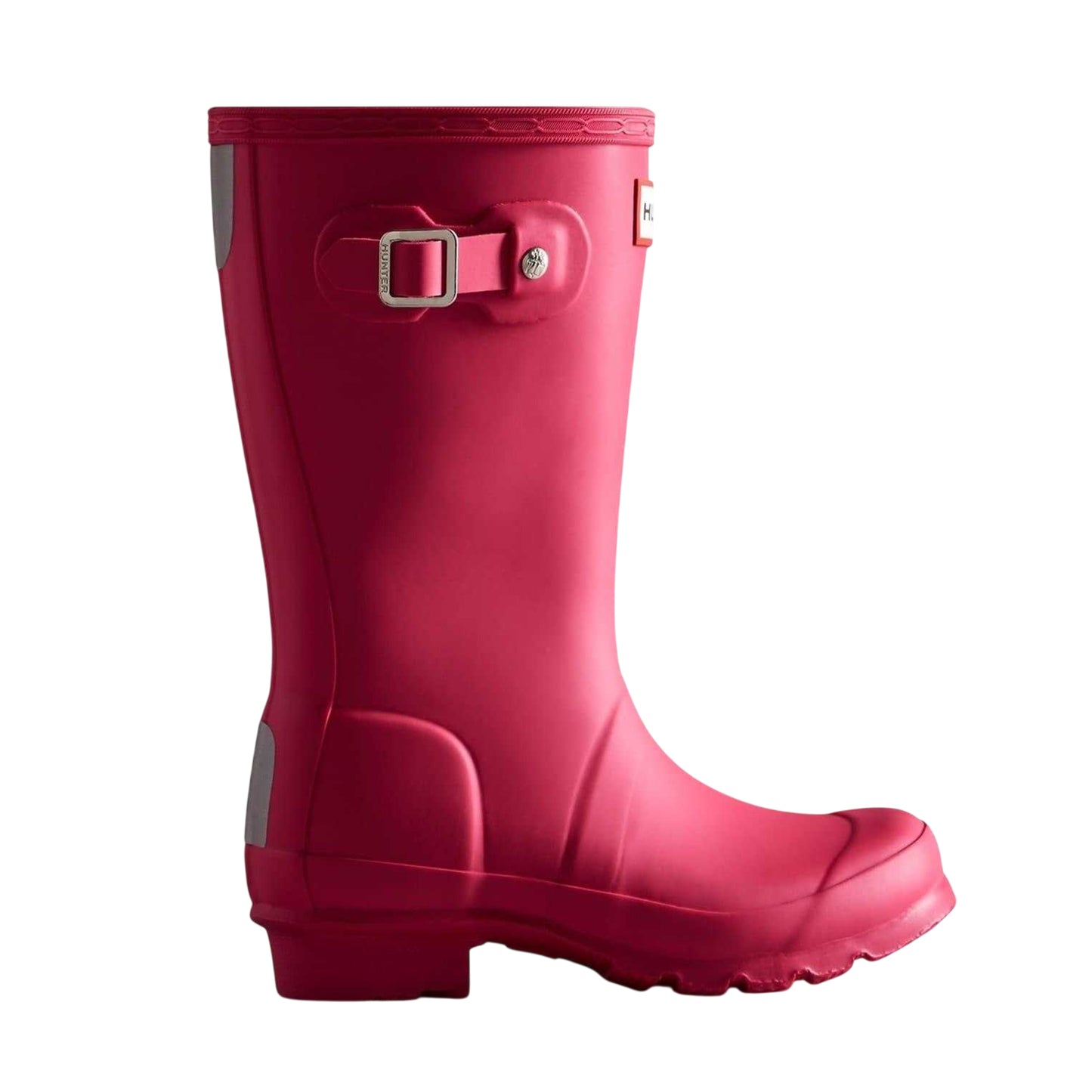 Pink - Front - Hunter Childrens-Kids Original Waterproof Low Heel Wellington Boots