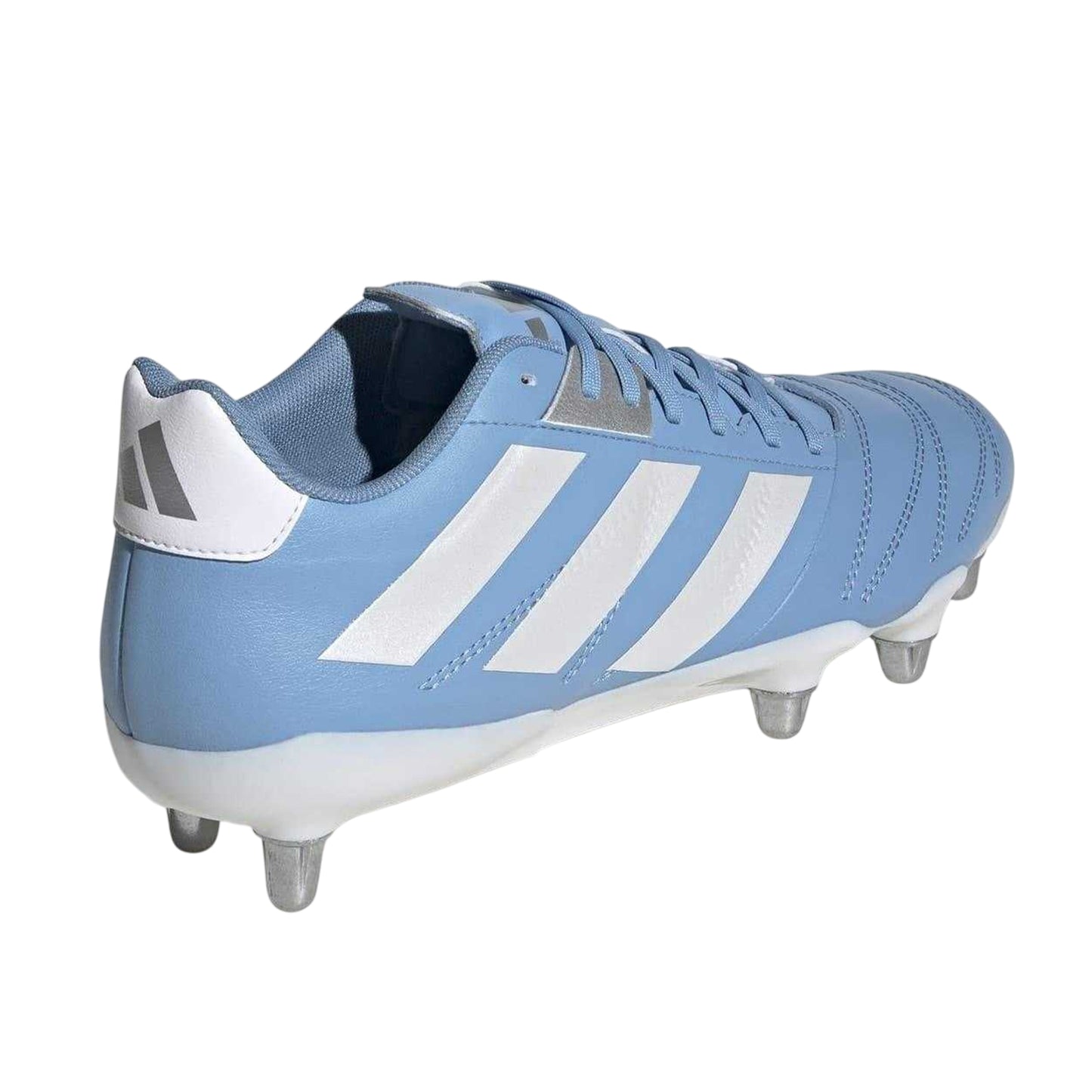 Blue-White-Gold - Back - Adidas Mens Elite Soft Ground Rugby Boots