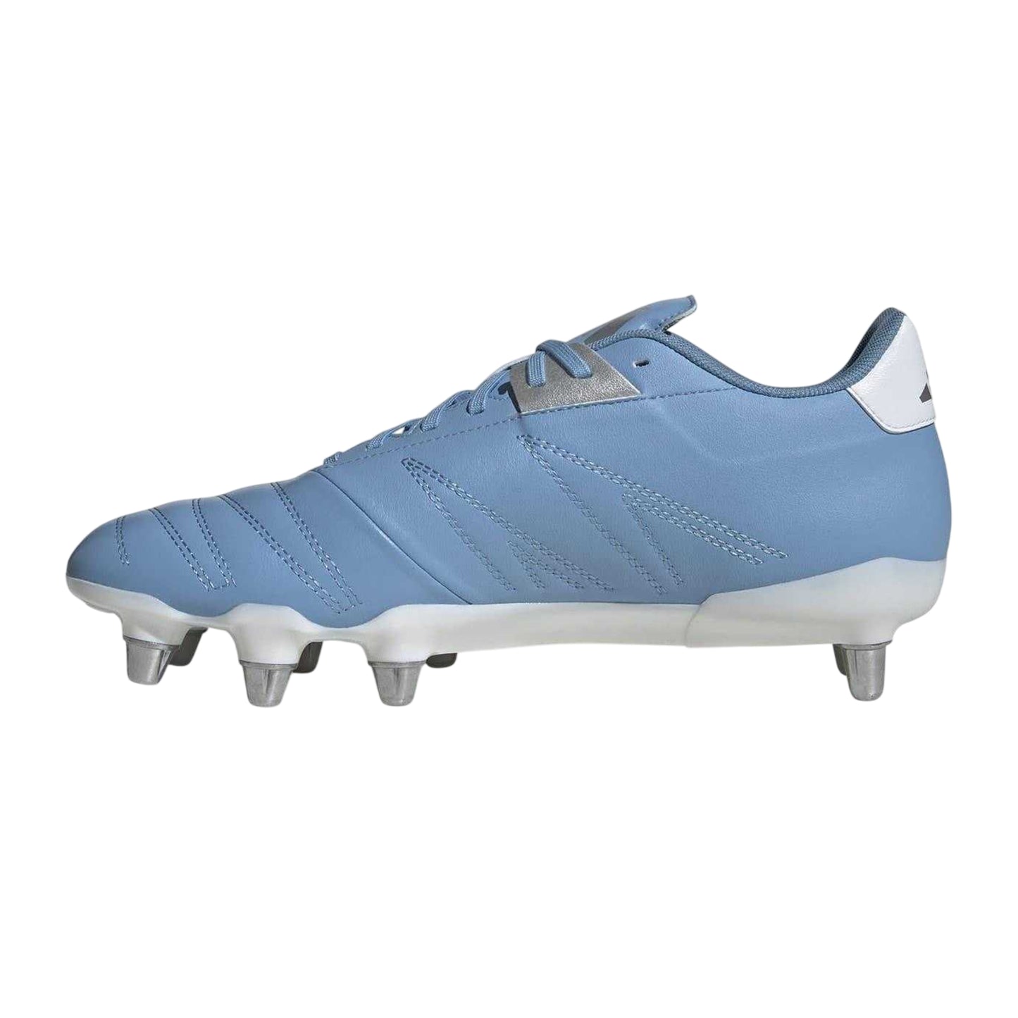 Blue-White-Gold - Side - Adidas Mens Elite Soft Ground Rugby Boots