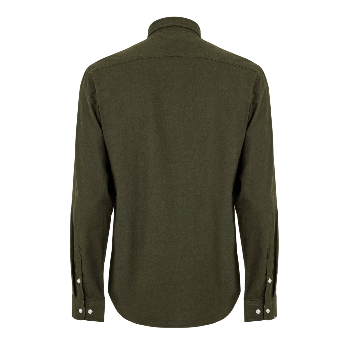 Rosin - Back - Only Mens Plain Regular Long-Sleeved Button-Down Shirt