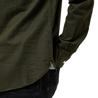 Rosin - Side - Only Mens Plain Regular Long-Sleeved Button-Down Shirt