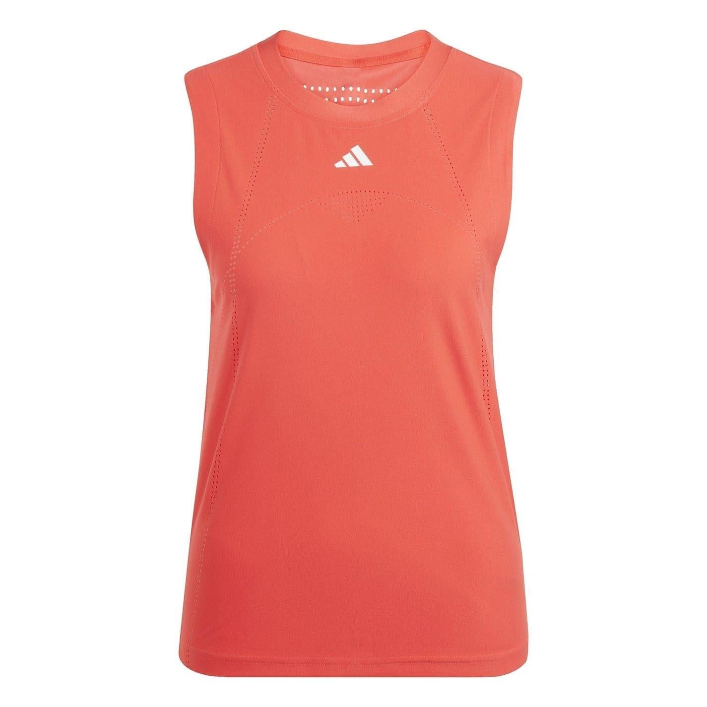 Red - Front - Adidas Womens-Ladies Match Pro Climacool Tennis Tank Top