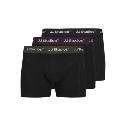 Black - Front - Jack And Jones Mens Soho Boxer Briefs (Pack of 3)