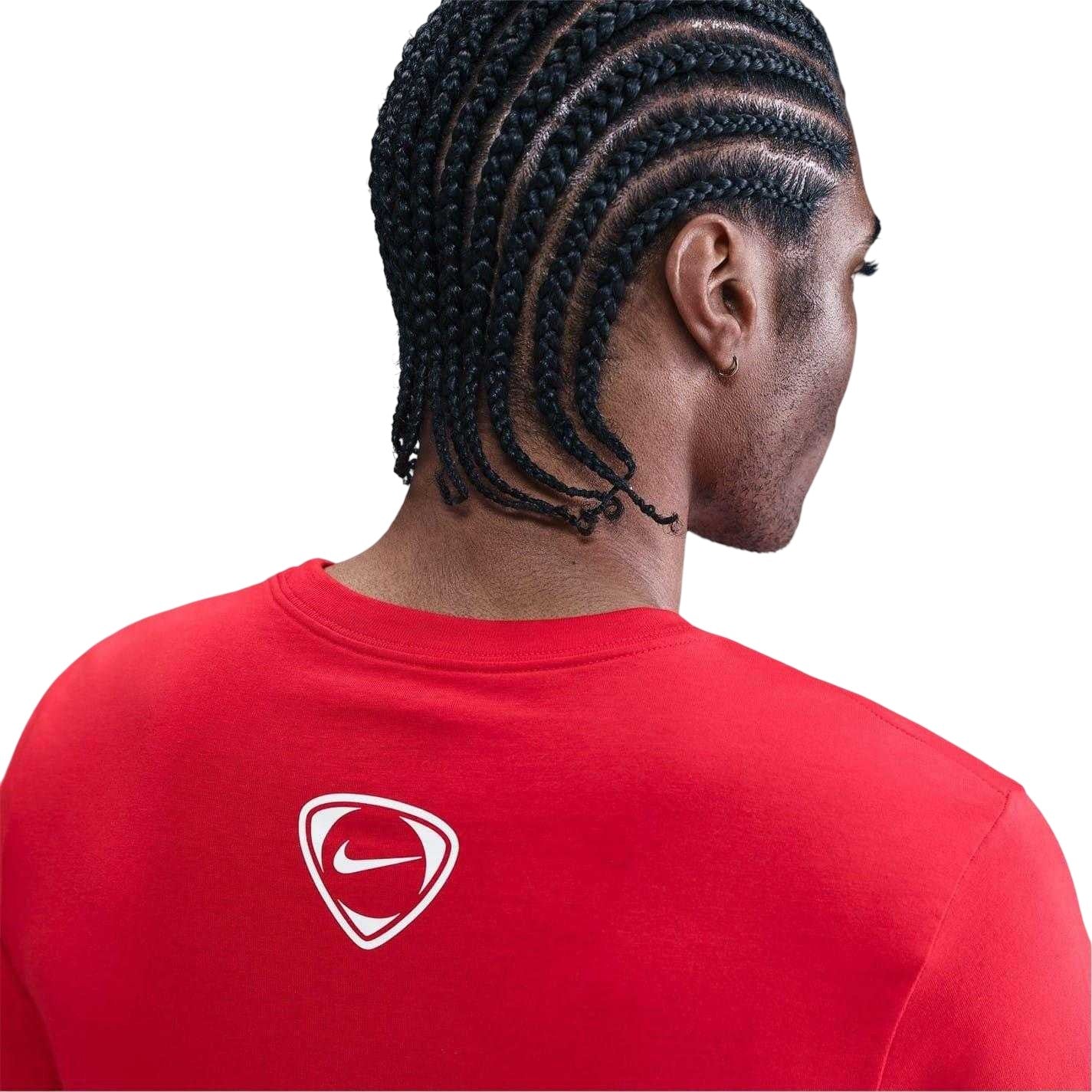 Red-White - Side - Nike Mens Total 90 T-Shirt