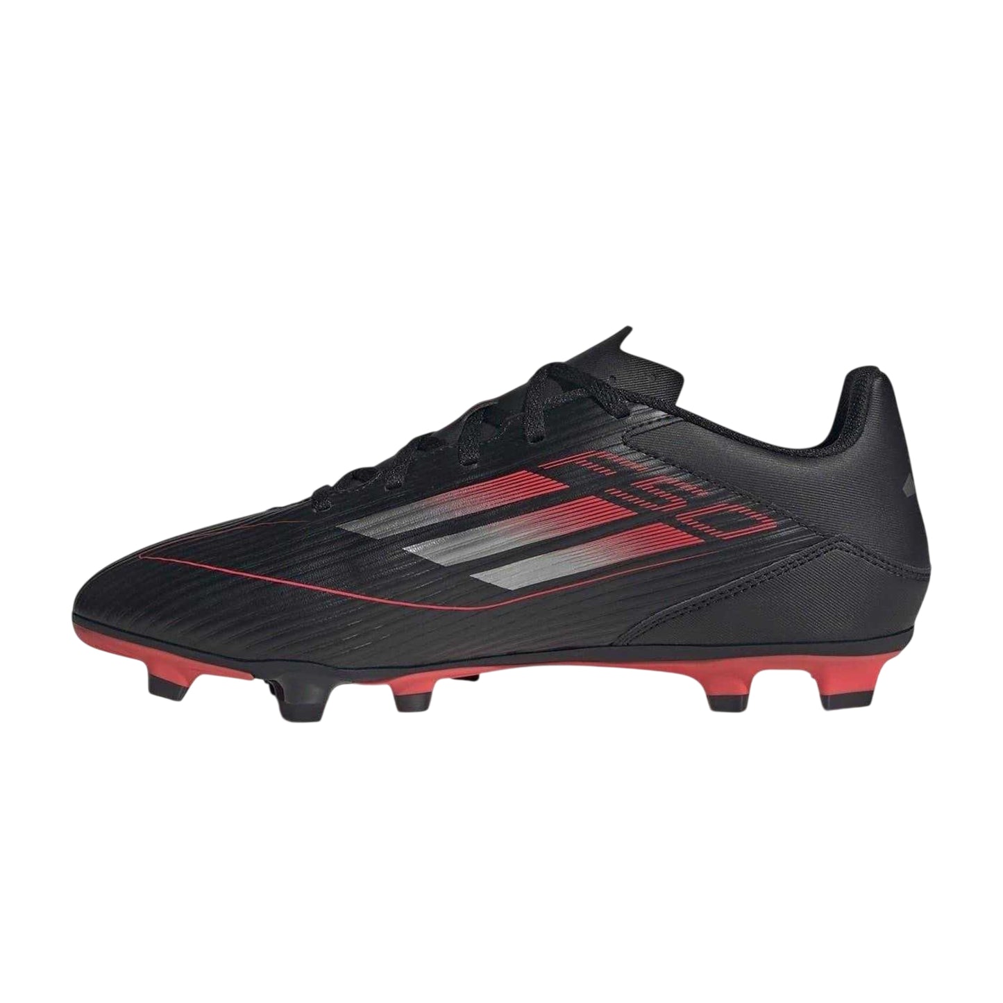 Black - Side - Adidas Unisex Adult F50 Club 3 Stripes Low Football Boots