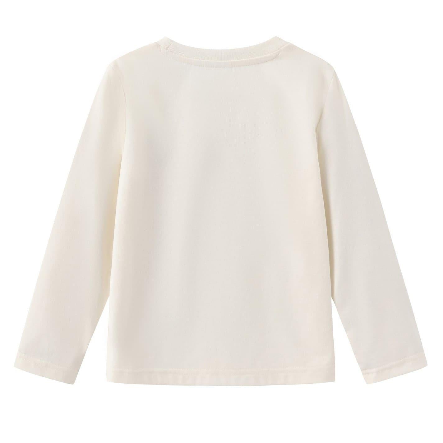 White - Back - Disney Childrens-Kids Mickey Mouse Long-Sleeved T-Shirt