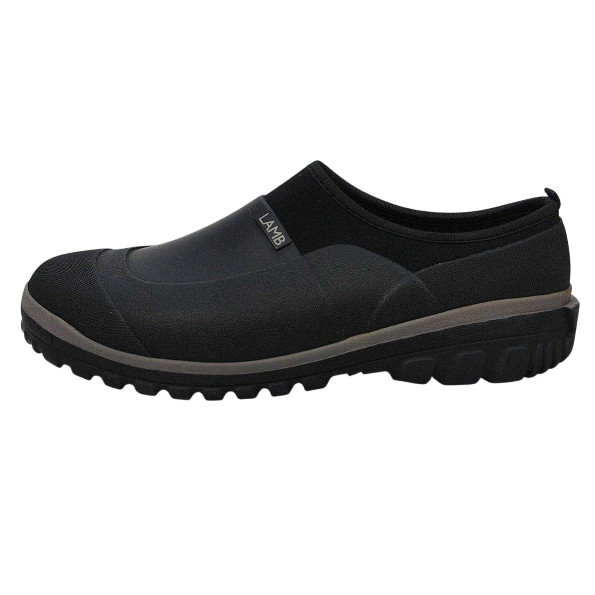 Black - Side - Lamb Mens Gardening Garden Clogs