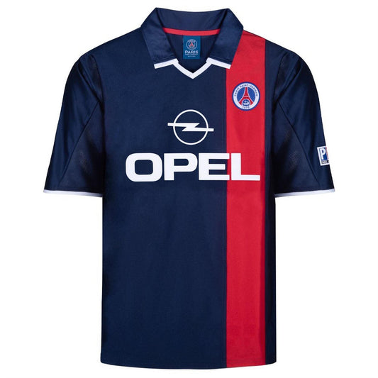 Blue-Red - Front - Score Draw Mens Paris Saint Germain FC Home Shirt