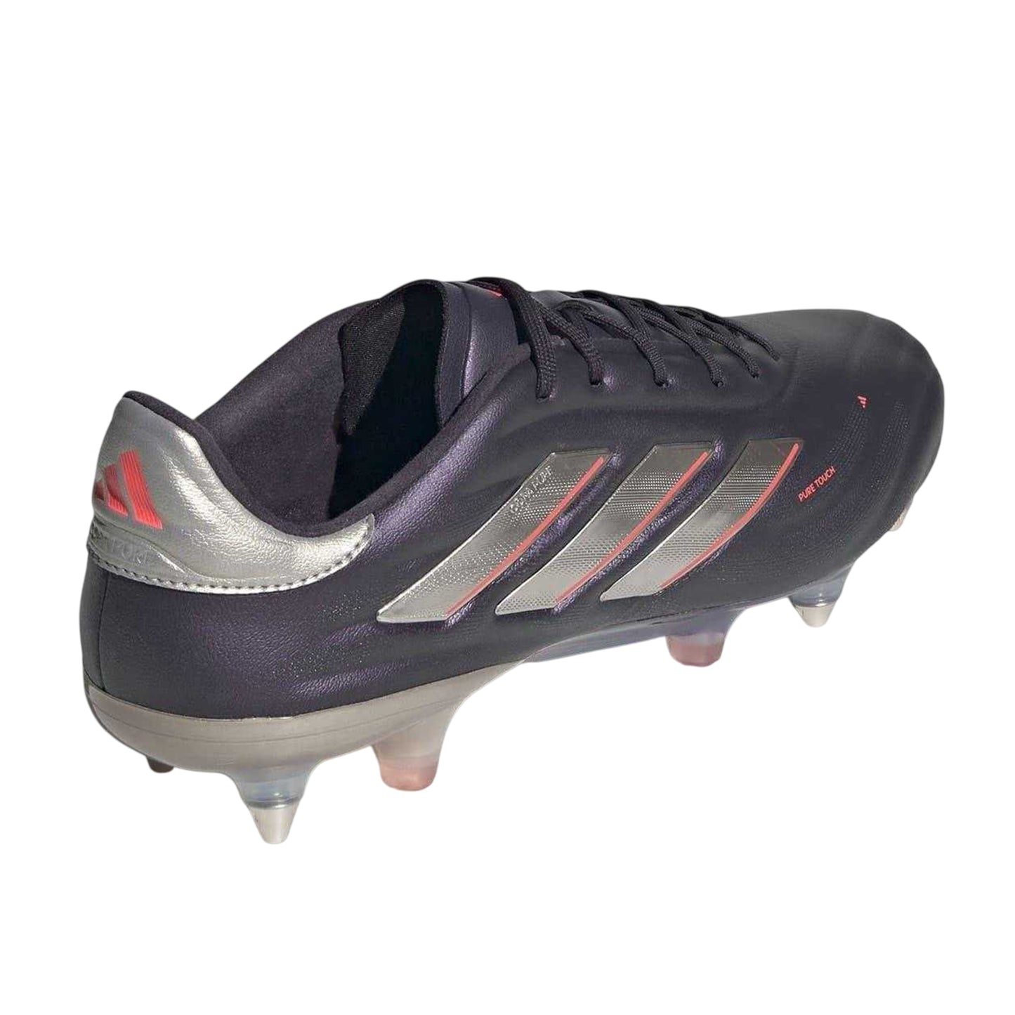 Black-Silver - Back - Adidas Mens Elite Leather Soft Ground Football Boots