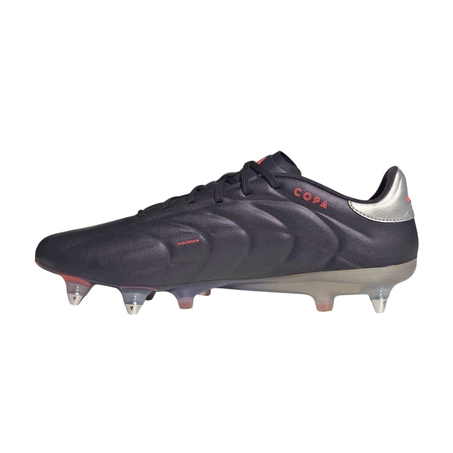 Black-Silver - Side - Adidas Mens Elite Leather Soft Ground Football Boots