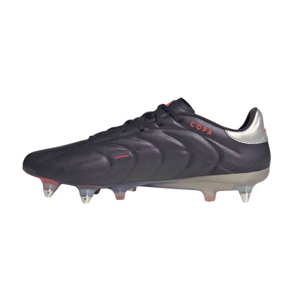Black-Silver - Side - Adidas Mens Elite Leather Soft Ground Football Boots