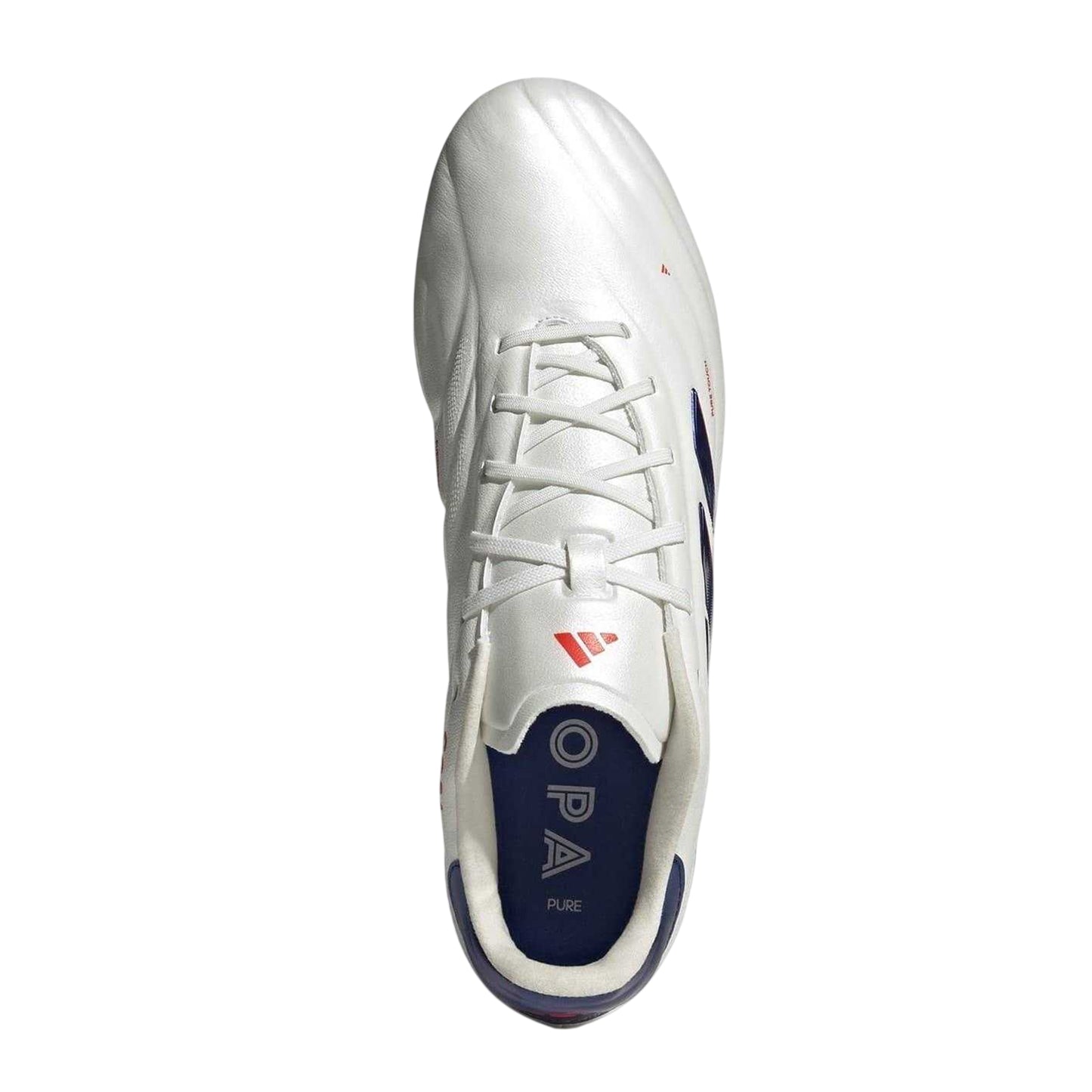 White-Blue - Lifestyle - Adidas Mens Elite Leather Soft Ground Football Boots