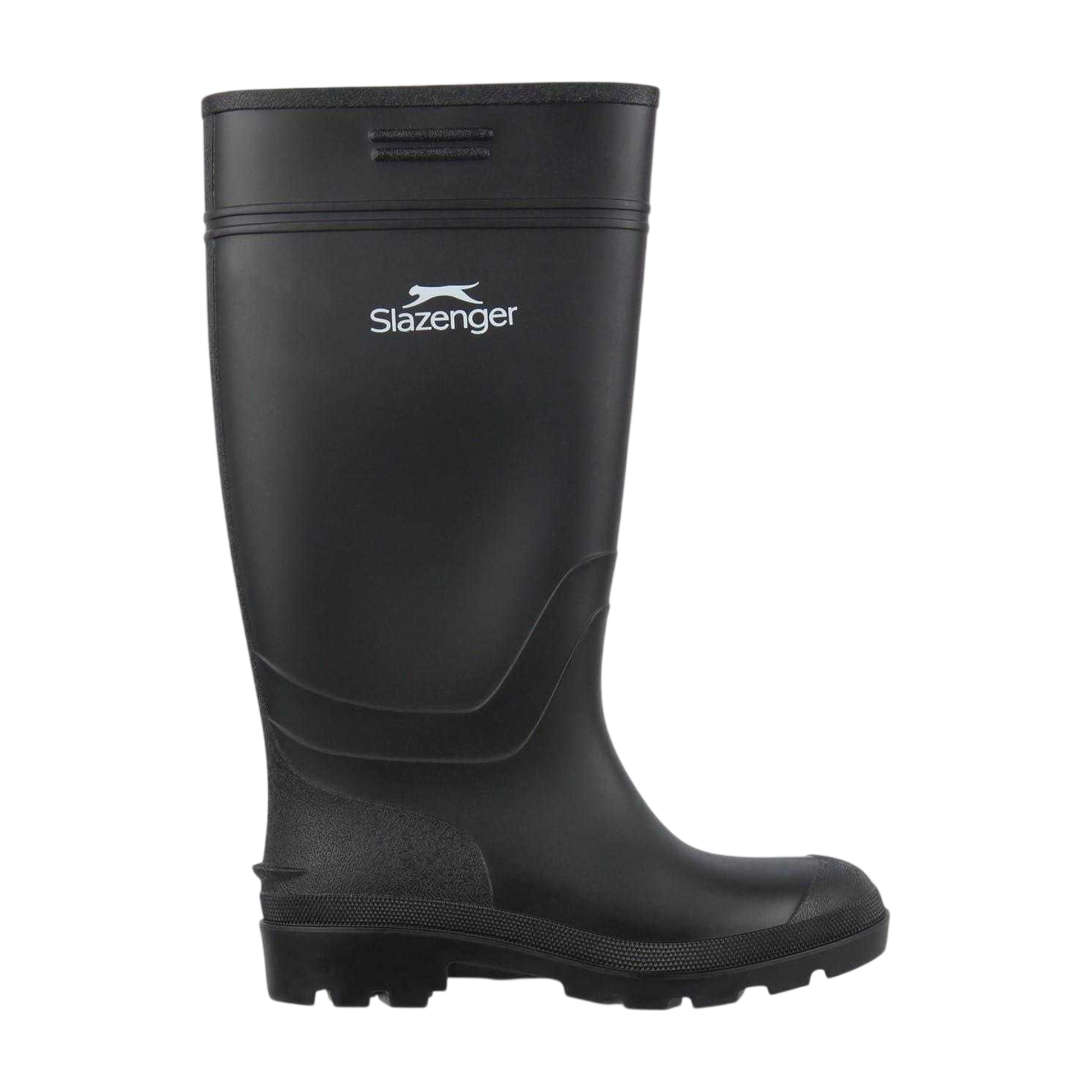 Black - Front - Slazenger Womens-Ladies Heeled Wellington Boots