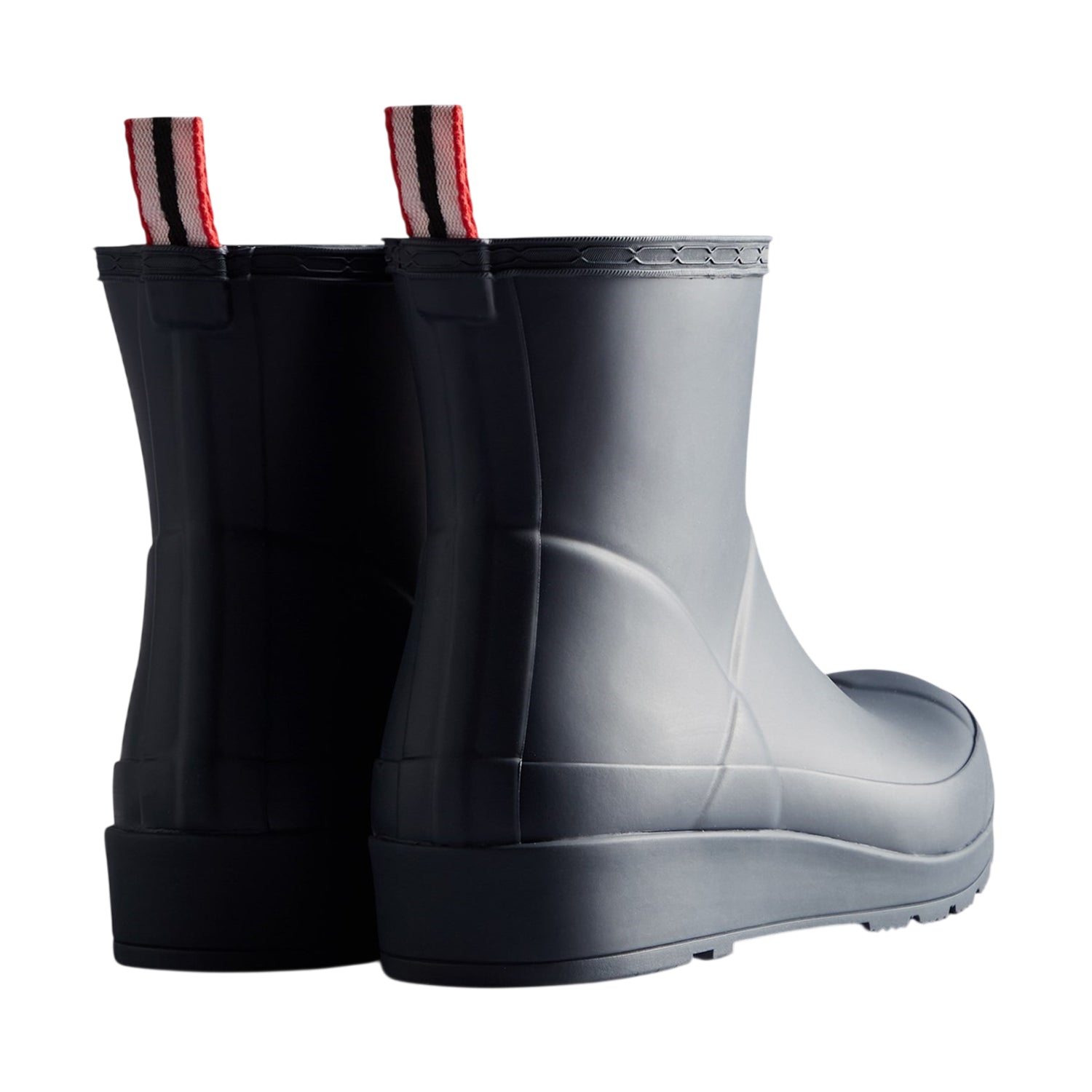 Blue - Back - Hunter Womens-Ladies Play Short Wellington Boots
